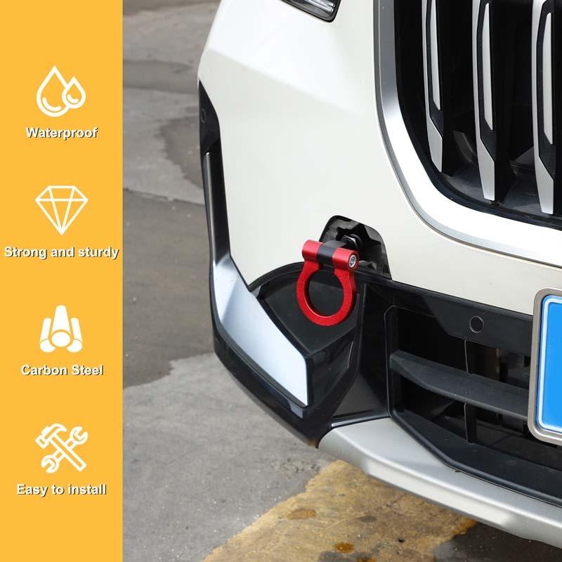 Car Forward Trailer Hook Tow Ring Bumper Tow Hook Trim For BMW X1 U11 2023-2026 Aluminum Alloy Exterior Car Accessories