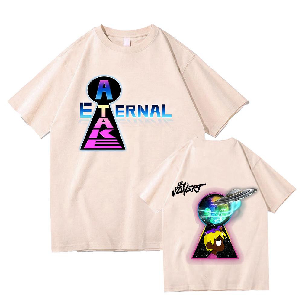 Lil Uzi Vert Etemal Atake T-shirts Summer Men Women Clothing Hip Hop Fashion Tshirt Short Sleeve Oversized Creative Streetwear