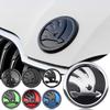 1Pcs Car ABS Logo Auto Front Hood Emblem Rear Trunk Cover Sticker for Octavia MK2 MK3 MK4 2 A7 Fabia Karoq Kodiaq Superb Rapid Yeti
