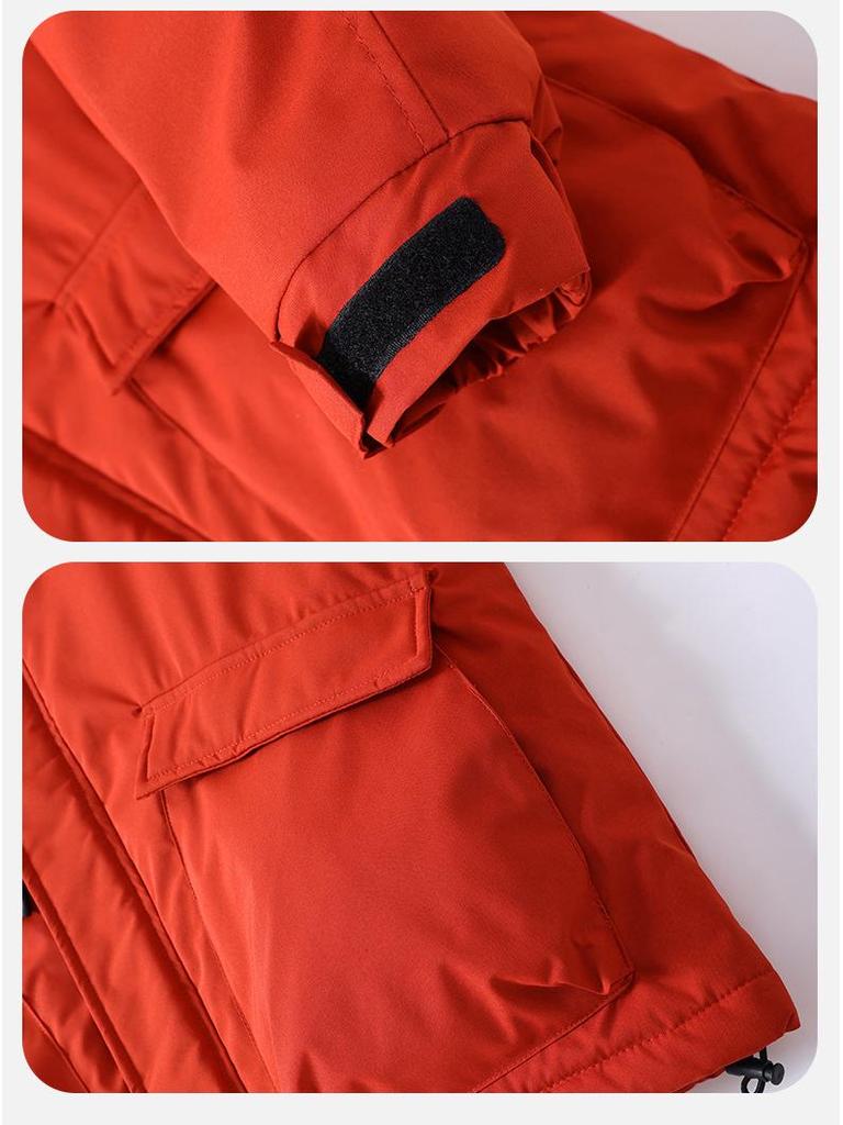 Unisex Winter Graphene Ski Jacket: Windproof, Waterproof, Padded, Cotton Outerwear for Couples