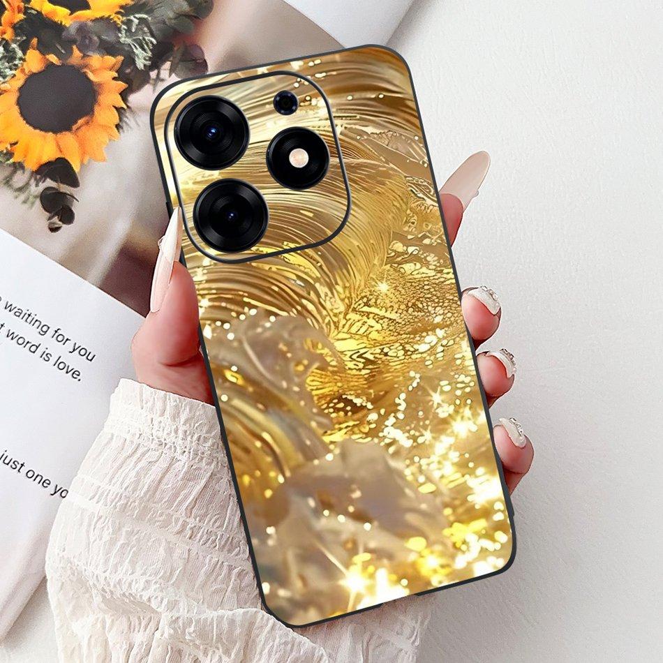Чехол для телефона Tecno Spark 10 Pro Spark 10Pro 4G KI7 Элегантный Цветочный Кот Печать Мягкий Силикон TPU Чехлы