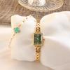 New Arrival Stylish Mini Square Gold Plated Luxury Women Watch Perfect Gift For Ladies Daily Wear
