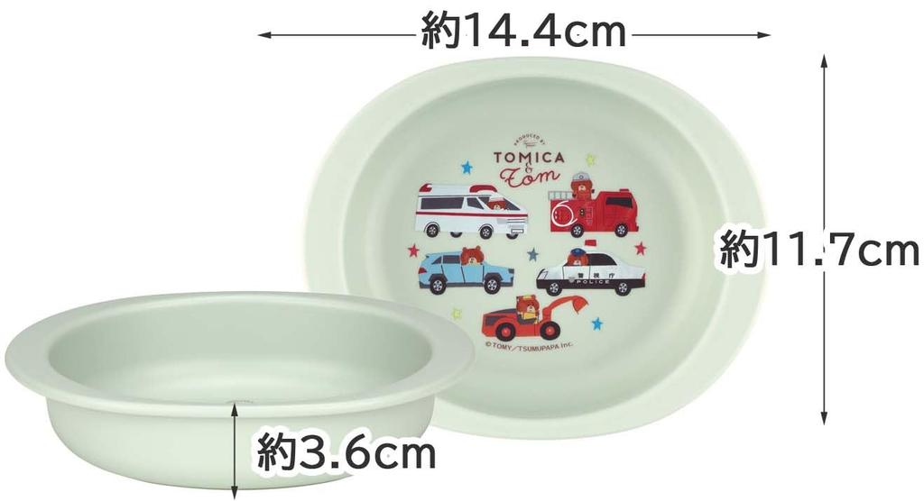 Skater Baby small для детей около 5 лет Tomica and Tom столовая посуда, тарелка, месяцы, антибактериальная, пластик, 290 мл, XP25AG-A