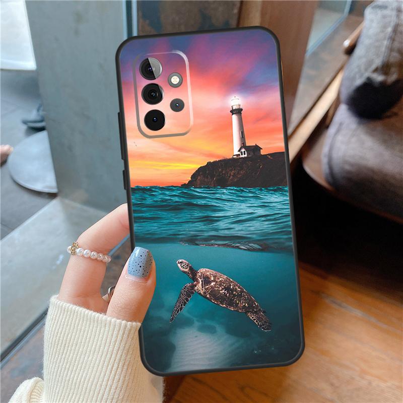 Милый Мультяшный Чехол с Черепашками Для Samsung Galaxy A16 A13 A26 A36 A56 A06 A55 A35 A15 A54 A34 A14 A53 A12 A22 A32 A52