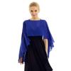 Transparent Sheer Shawl Top Loose Fit Chiffon Sunscreen Outerwear Casual Beach Poncho  Vacation