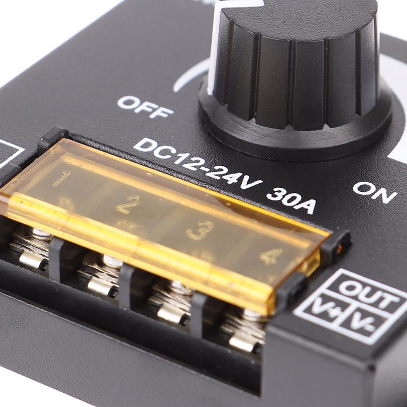 1 шт. Dc12V-24V светодиодный диммер 30A 360W регулируемая полоса для одного цвета 5050/3528