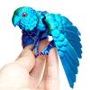 Sparkling 3D Printed Parrot Animal Flexible Animal 3D Articulated Parrot Toys Fish Tank