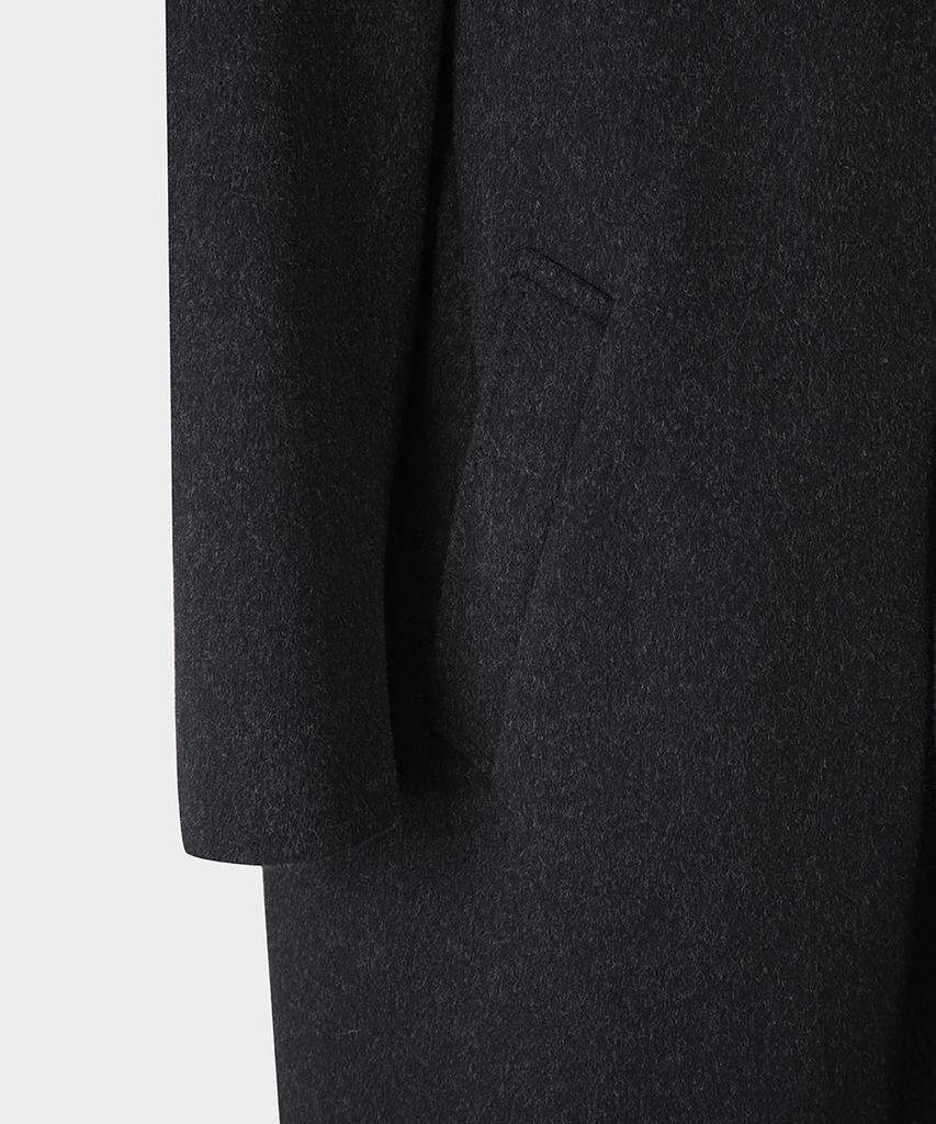 Brooks Brothers Classic Town Coat (Charcoal) (Bbcsmf2195Vew)