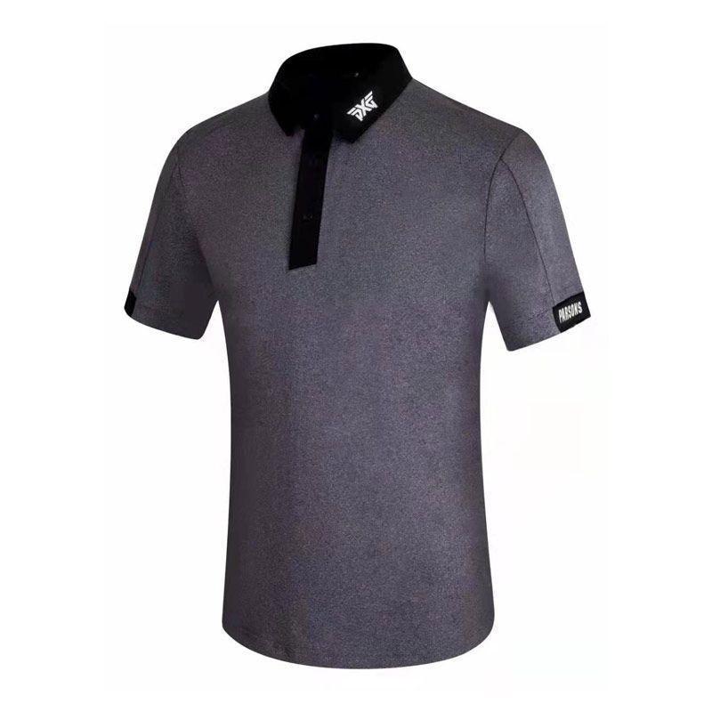 Mens Golf Polo Shirt Breathable Bamboo Fiber Loose Fit Sport T-Shirt