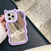 Ins корейский милый 3d мультфильм кошачьи уши макияж зеркало чехол для телефона для Iphone 14 13 12 11 Pro Max силиконовый противоударный мягкий чехол