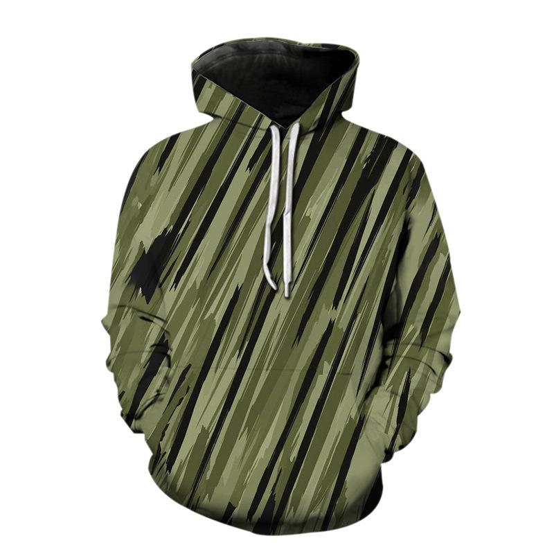 2024 Весна и Осень Европейская и Американская Толстовка С Капюшоном 3D Цифровая Печать Камуфляжная Толстовка С Капюшоном Для Повседневного Мужчин