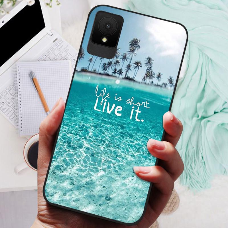 for TCL 502 Case Soft TPU Silicone Phone Covers for TCL 501 503 Case Bumper TCL502 Shockproof Coque Cover Luxury Cute Cartoon