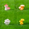 Cute Cartoon Style Resin Mushrooms For Diy Succulent Garden Miniature Decoration