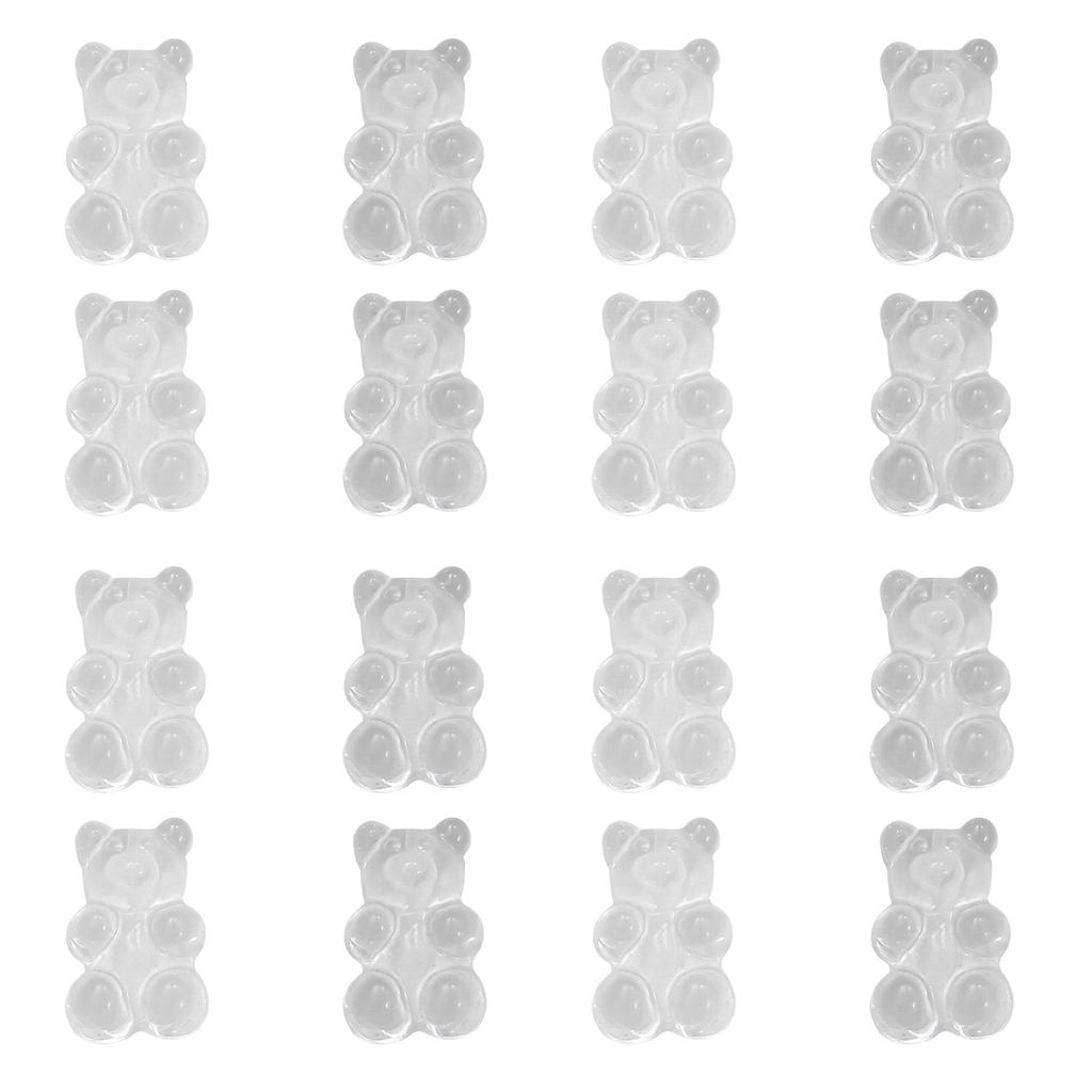 1000Pcs Resin Candy Bear Charms Beads for DIY Necklace Bracelet Earrings Jewelry Making