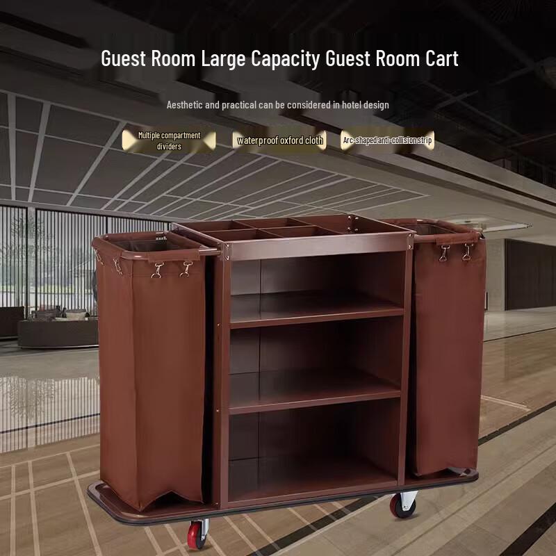 Industrial Heavy-Duty Hotel Cleaning Cart