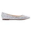 2025 Spring Summer Fashion Women Flats Pointed Toe Brand Ladies Bling Shoes Flat Elegant Gold Silver Plus Size 42 D249