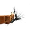 MNFT 10Pcs #10 Zebra Black Mosquito Fly Trout Fishing Dry Flies Artificial Fishing Bait Fly