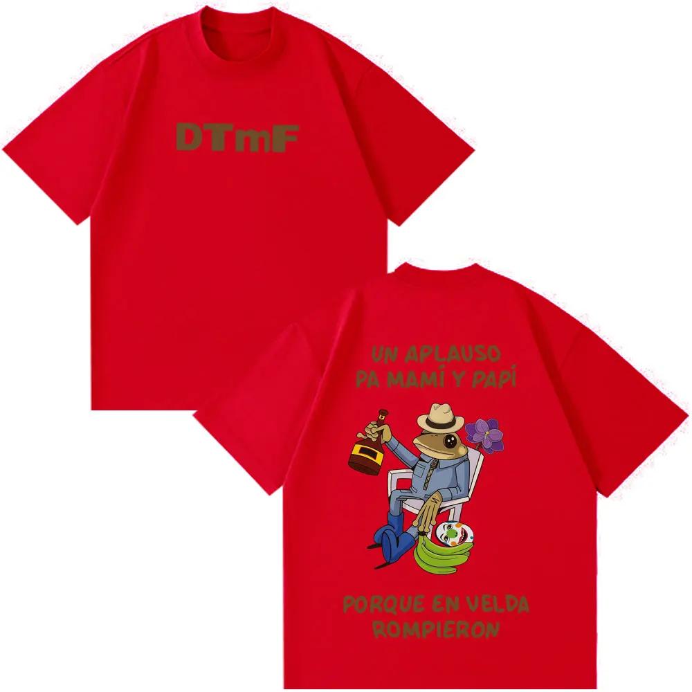 Rapper Bad Bunny Tshirt Debi Tirar Mas Fotos DTMF World Tour T Shirts Unisexs Women Fashion Vintage Hip Hop Oversized Tshirts