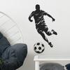 Fun-e27 Sports Style Play Football Silhouette Bedroom Living Room Porch Home Decoration Wall Stickers