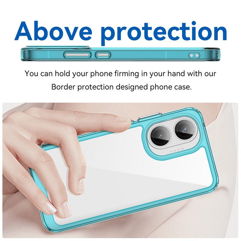 Чехол для Xiaomi Poco F7 Чехол Poco F7 ТПУ ободок Акриловая задняя панель Прочный бампер Защитный Чехлы для телефона На Poco F7 Funda