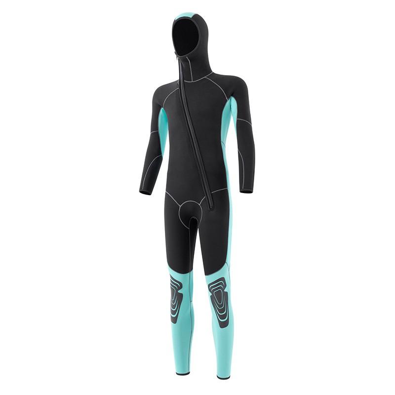 Men Women 3/5/7MM Neoprene Wetsuit Hooded Warm Scuba Diving Suit Surfing Snorkeling Winter Swimsuit