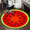 Watermelon With Intricate round carpet Chair cushion Round Entryway Rug, Soft Round Rugs for Living Room, Bedroom, Circle Carpet decor gifts