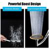 Large Round Big Rainfall Sprayer 6 Inch Adjustable Dual Use Hand Held/Top Shower Head 360 Degree High Pressure Bathroom Accessories