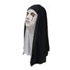 Horror Nun Latex Mask Halloween Haunted House Party Costume Cosplay Accessories
