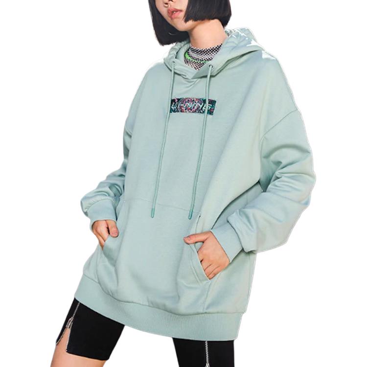 Свитшот Li Ning Sports Life Collection Унисекс Серо-зеленый туман AWDRD42-3