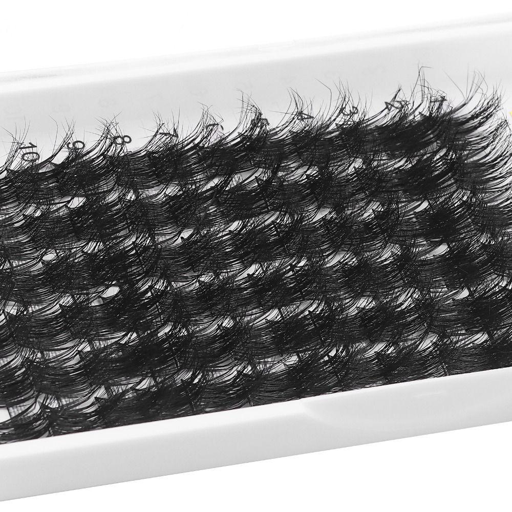Faux Mink Lash Clusters Dramatic DIY Eyelash Extension Individual Cluster Lashes  at Home