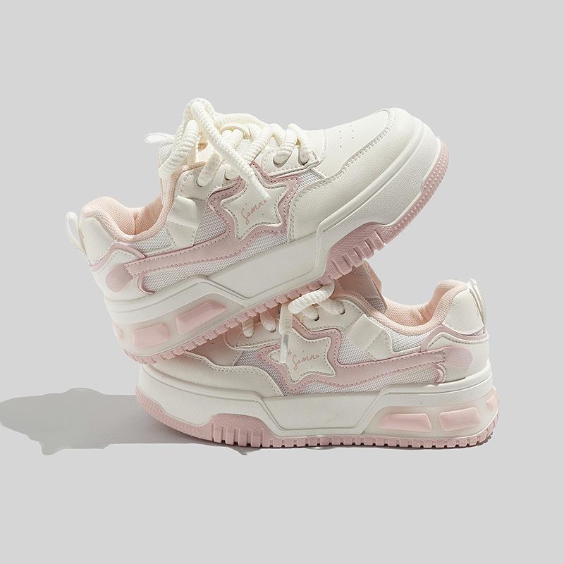 Кеды Beier Xingxing оптом дышащая сетка корейская версия платформа белые туфли B1206