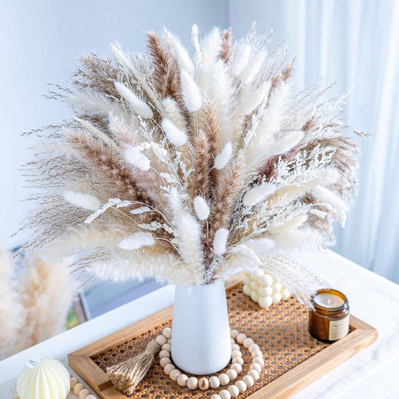 Source Yunnan Dried Flower Bouquet Combination, Real Flower Pampas Grass Home Decoration Reed Rabbit Tail Grass Dried Flowers