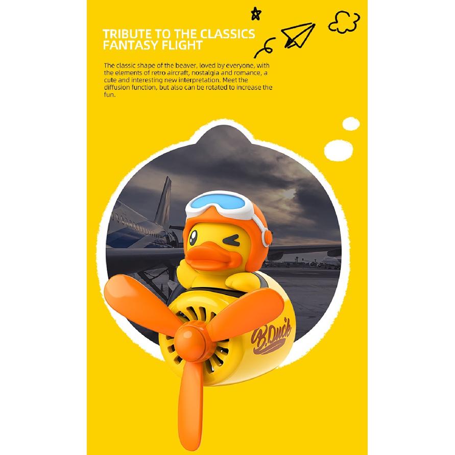 Автомобильный освежитель воздуха Duck Pilot Vent, диффузор для духов, вращающийся пропеллер, воздухозаборник, аромат, милый мультяшный декор, авто
