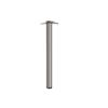NEIVA ADJUSTABLE LEG FOR TABLE Ø80 H870 SATIN NICKEL FINISH