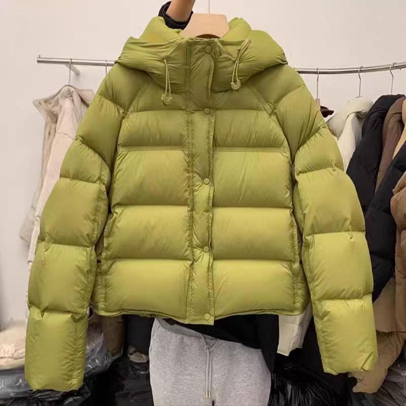 Премиальный сенс супер хорошо выглядящая пуховая хлопковая одежда зима новая короткая с капюшоном хлебное облако свободная хлопковая одежда