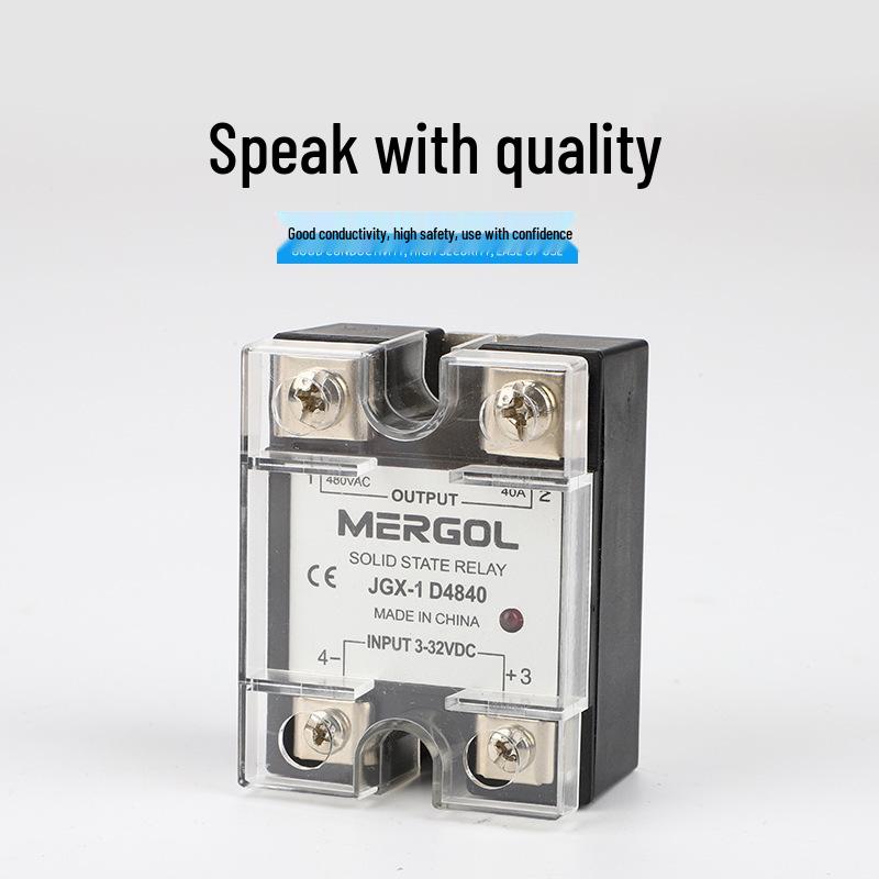 24V Single-Phase Solid State Relay SSR-40DA JGX-1D4840 DC to AC Control Relay