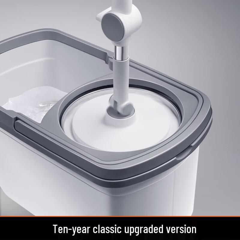 Hands-Free Spin Mop & Bucket Set with 2 Mop Heads
