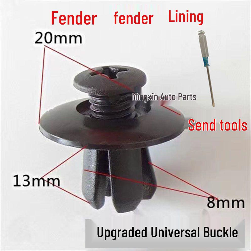Универсальный автомобильный 8мм расширяющийся винтовой зажим для подкрылка и брызговика