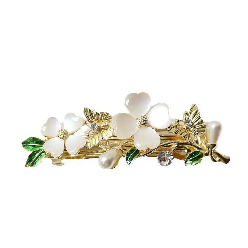 Cat-eye stone spring clip versatile hairpin hair clip lady's accessory headwear