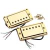 Ogdni Guitar Humbucker Pickup Set, Double Coil Neck and Bridge Pickup Replacement Parts for LP Electric Guitars (Gold)
