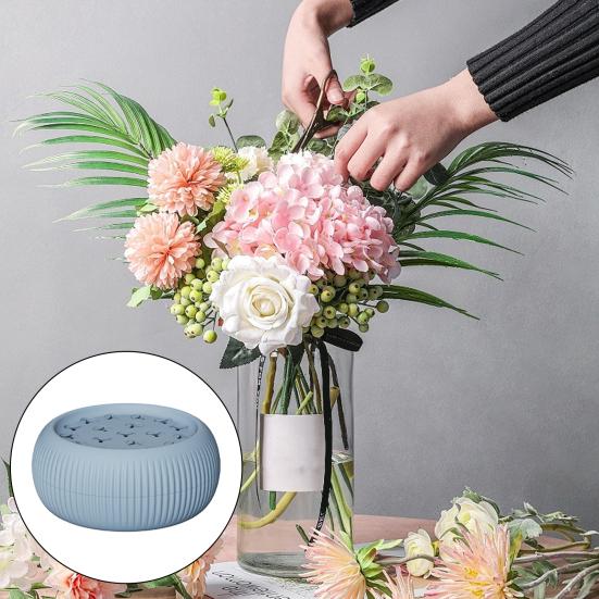 Silicone Spiral Ikebana Stem Holder DIY Bouquet Twister Vase Flower Arranger Grid