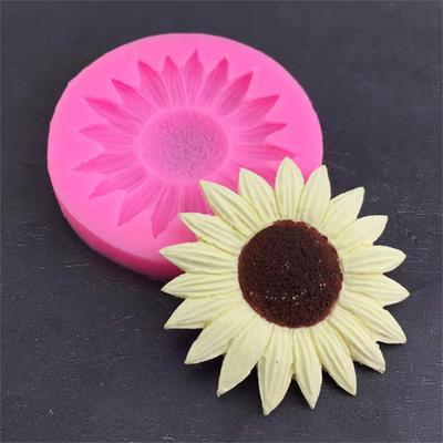 Подсолнух силиконовая форма для сахарного ремесла шоколадные кексы формы для выпечки инструменты для помадки