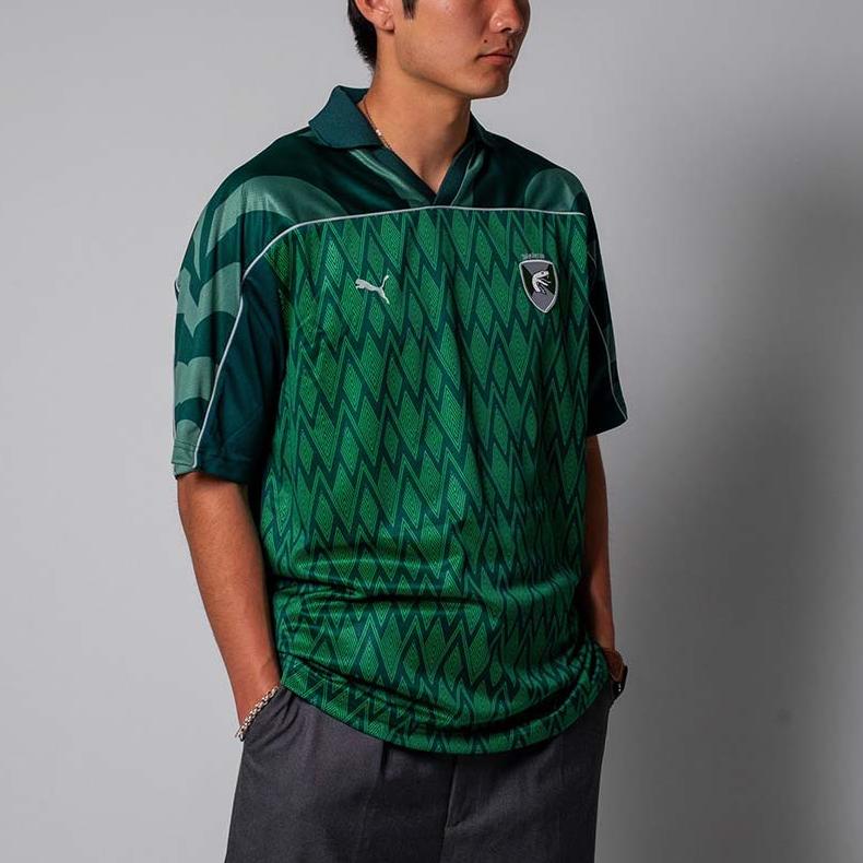 Puma X Harry Potter Collaboration Relaxed Football Jersey Fashion Soft Skin-Friendly College Style Short Sleeve T-Shirt Unisex Tops 630096-60