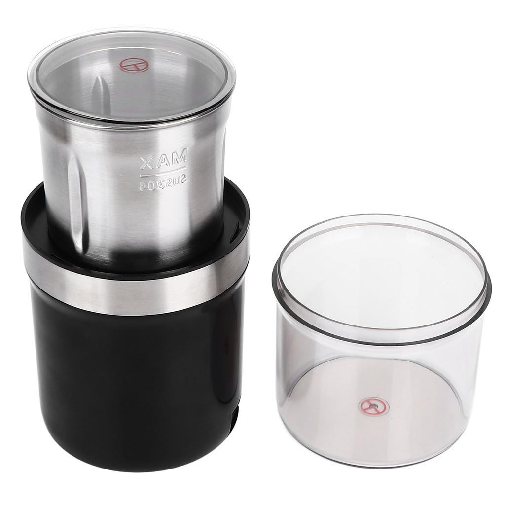 120g Coffee Grinder Transparent Fine Grind Electric Coffee Grinder 60Hz Stainless Steel Bean Grinder