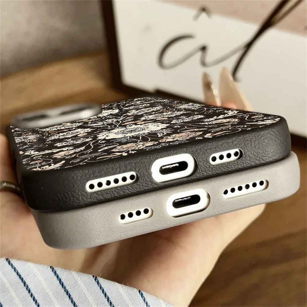Floral Clear Printed Shell Mobile Case Phone Cover Covers Leather For Xiaomi Samsung Iphone Shockproof Scratch Phone Cover Cell Phone Case