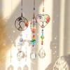 Faux Crystal Pendant Decorative Glaring Healing Shiny Romantic Glitter Tree of Life Rainbow Making Sun Catcher Garden