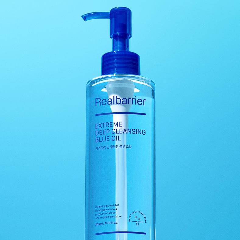 Real Barrier Экстремально глубоко очищающее синее масло 200 мл