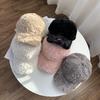 Baseball Stylish Winter Cap For Women Fur Warmth Fashion Trend Multicolors