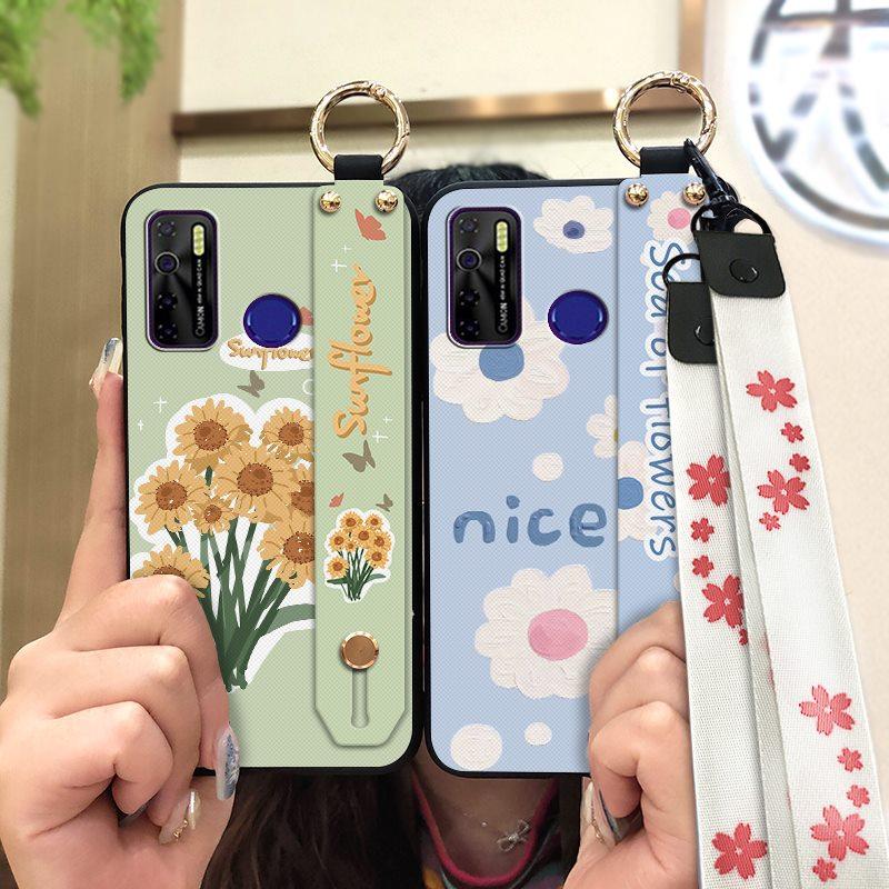 Durable Back Cover Phone Case For Tecno Camon15/15Air/16S/KD7H/CD6/CD7/Spark5/5Pro Dirt-resistant Kickstand Oil Painting