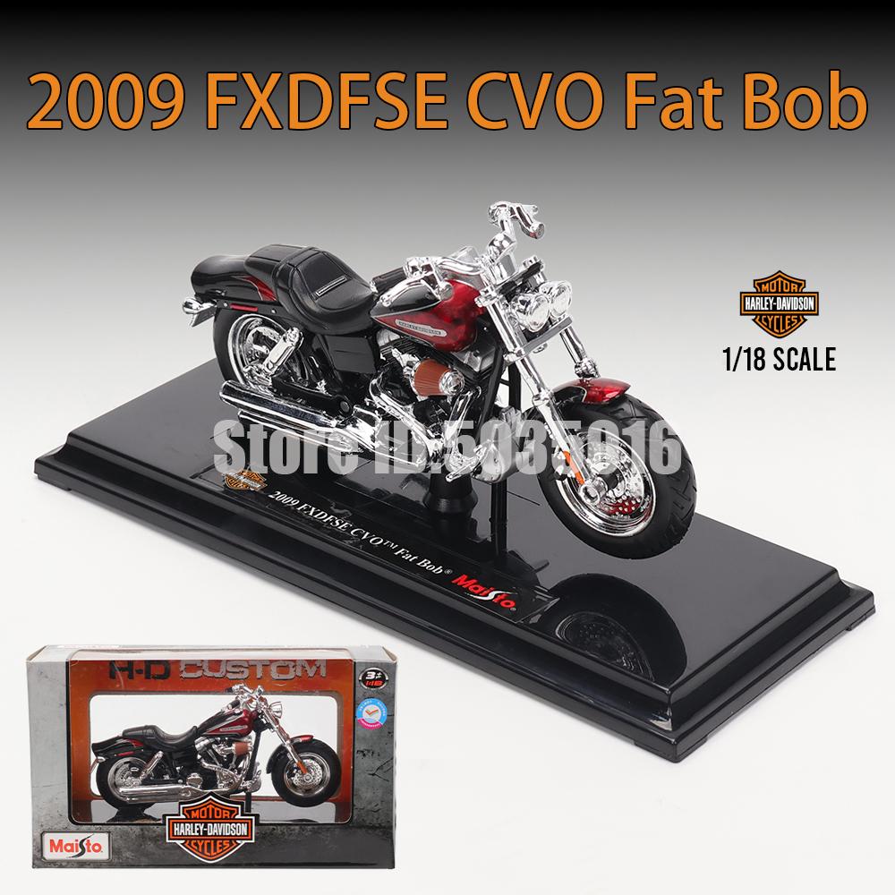 Майсто 1:18 Мотоциклов Harley-Davidson 2022 Road King 2022 Fat Bob 114 Литые Модели Мотоциклов Игрушечные Автомобили Коллекция